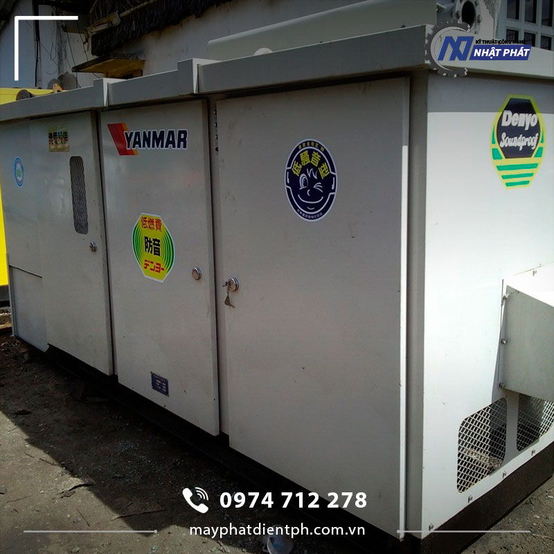 Máy phát điện Yanmar 300kVA Nhật bãi cũ chạy dầu 3 pha